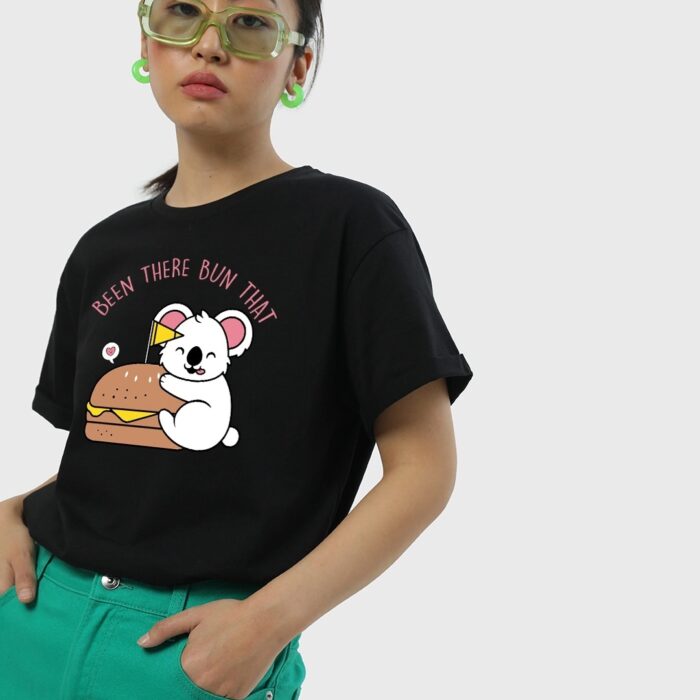 Minimal Print Teddy Tshirt For Girls